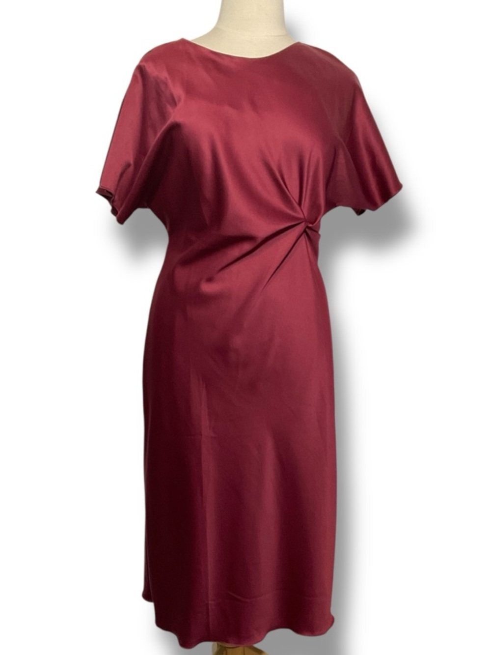 Saiph Dress Burgundy Red Midi Long Formal Gown Size 1X NWT